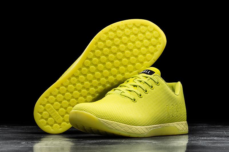 Women's Nobull Neon Lime Trainers Lemon | SG E3040B